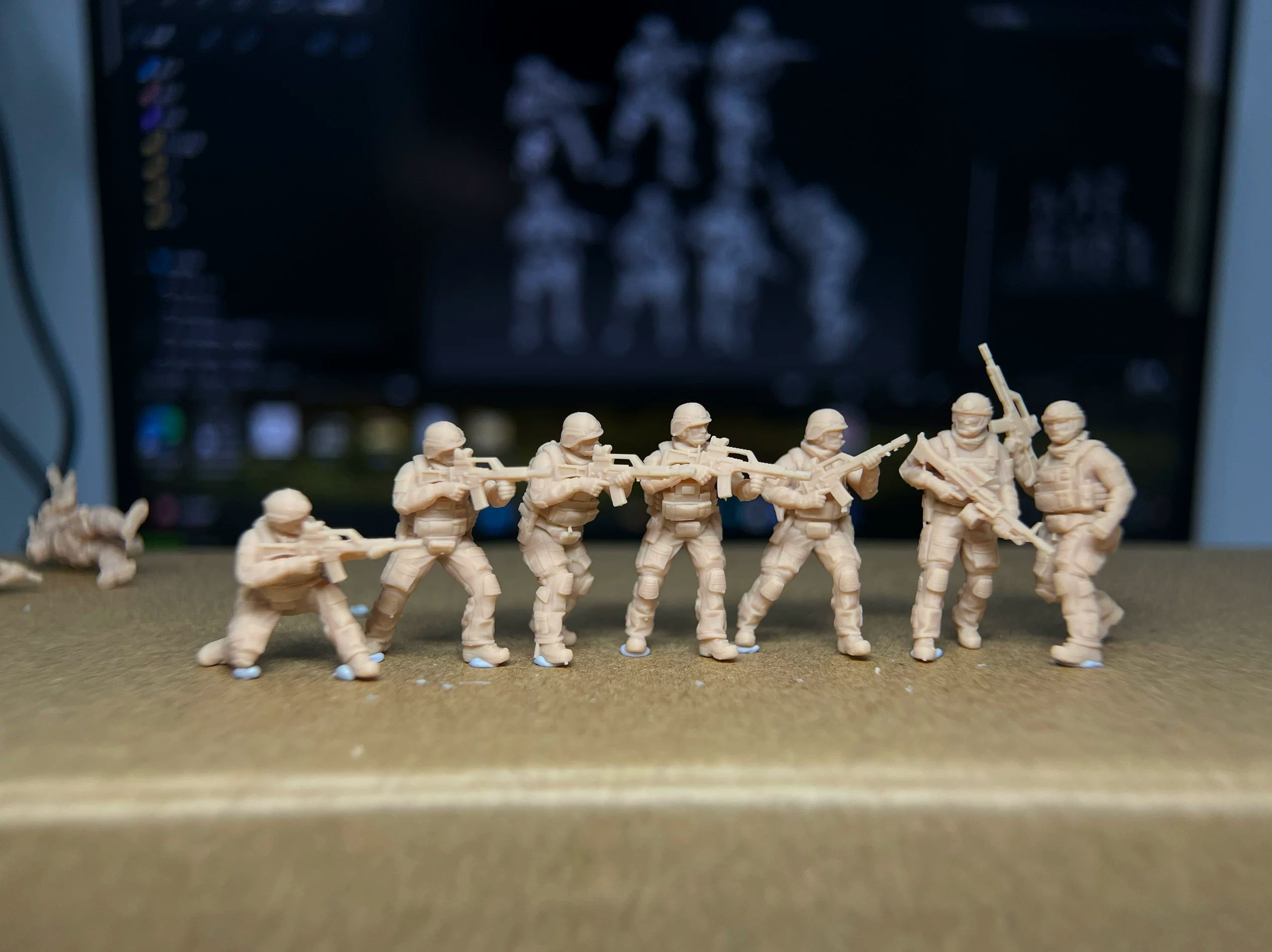 Modern German Federal Army 7-man squad LSSNO90 1/35/48/64/72/87/100/144