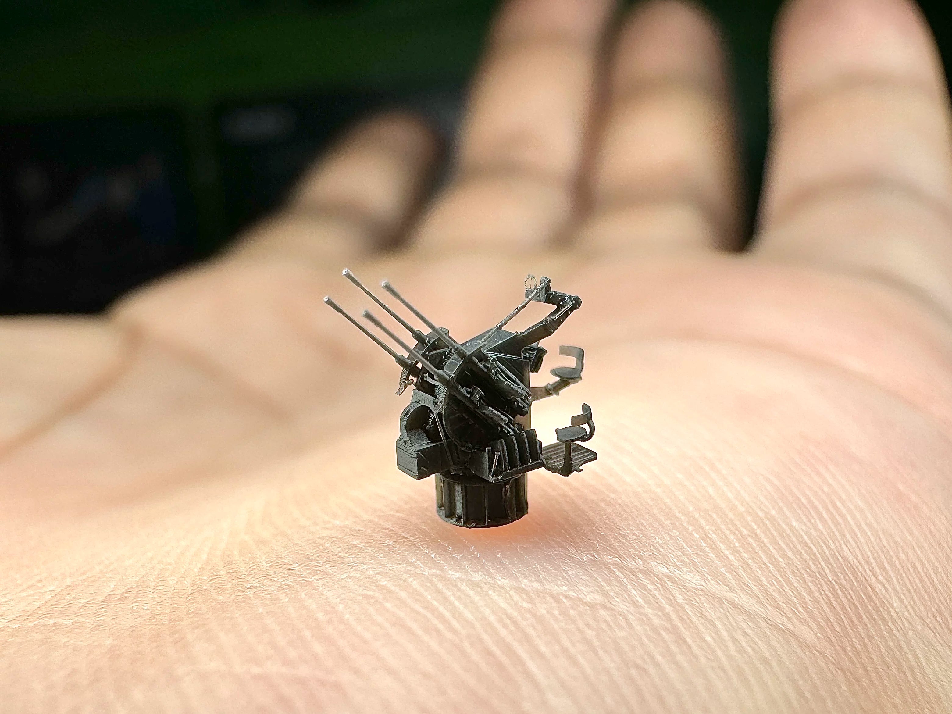SSMODEL G350010   350 scale German 20 mm quadruple anti-aircraft machine
