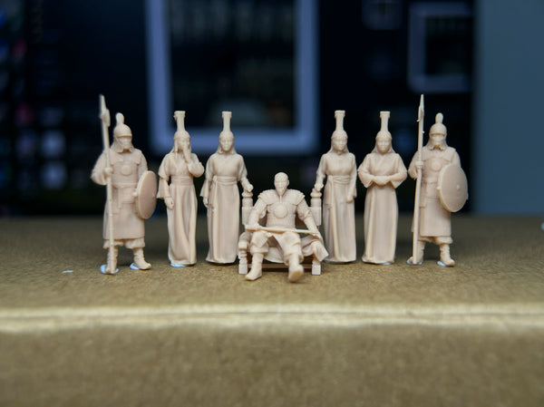 A group of 13 ancient Mongolian soldiers LSSNO77 1/35/48/64/72/87/100/144