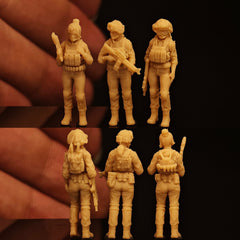 Modern Israeli IDF Women's 3-Person Team LSSNO305 1/35/48/64/72/87/100/144