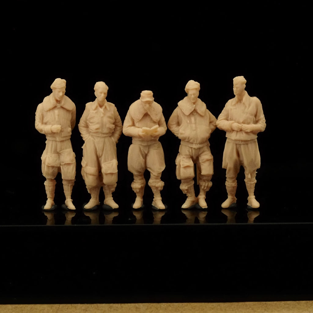 5-man WWII pilots LSSNO149 1/35/48/64/72/87/100/144