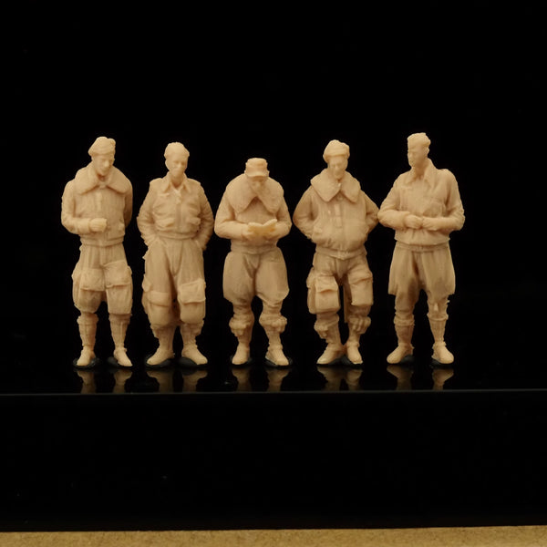 5-man WWII pilots LSSNO149 1/35/48/64/72/87/100/144