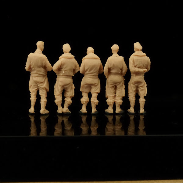 5-man WWII pilots LSSNO149 1/35/48/64/72/87/100/144