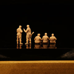 WWII Paratrooper Rest Group of 5 Little Soldiers  LSSNO263 1/35/48/64/72/87/100/144