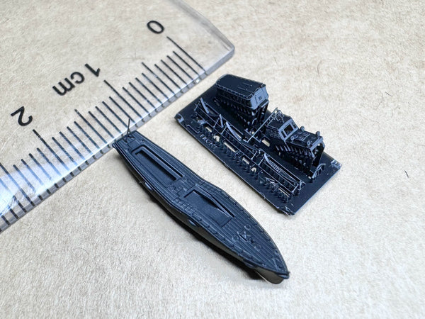 SSMODEL SSMODEL  R700036 1/700 scale cargo boat within 15 meters Long pipe boat