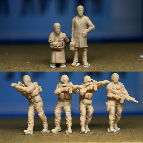 A six-person modern mercenary rescue team  LSSNO79 1/35/48/64/72/87/100/144