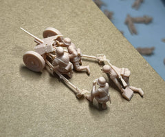 WWII Nationalist Army 37mm gun 4-man team LSSNO67 1/35/48/64/72/87/100/144