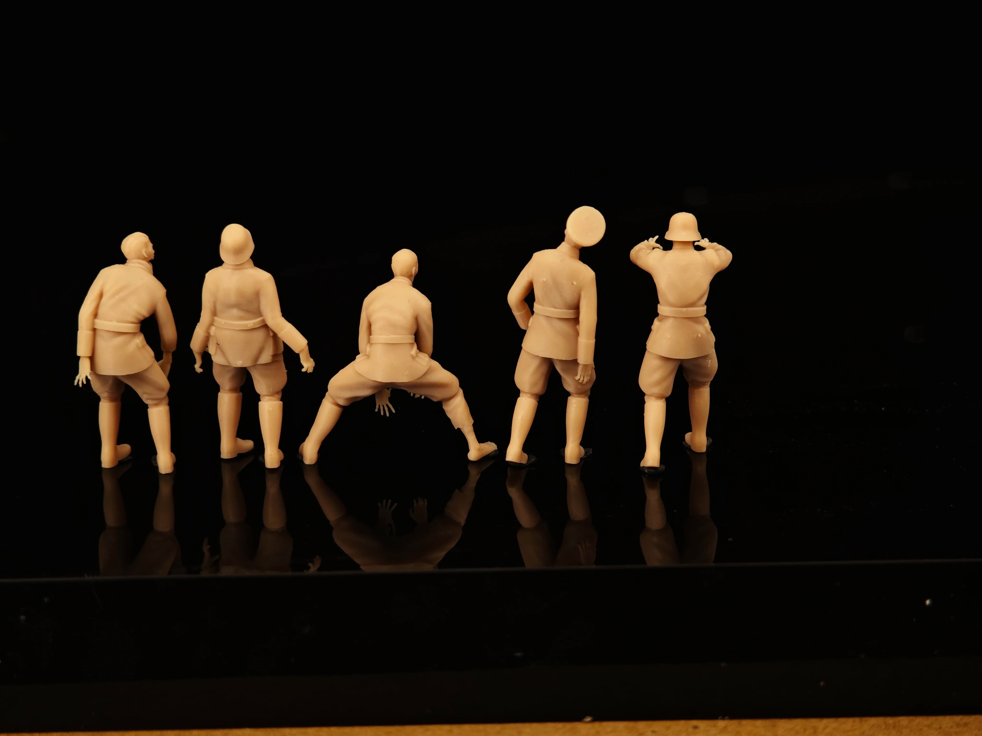 World War II Zombies ② 5-man squad of little soldiers LSSNO236 1/35/48/64/72/87/100/144