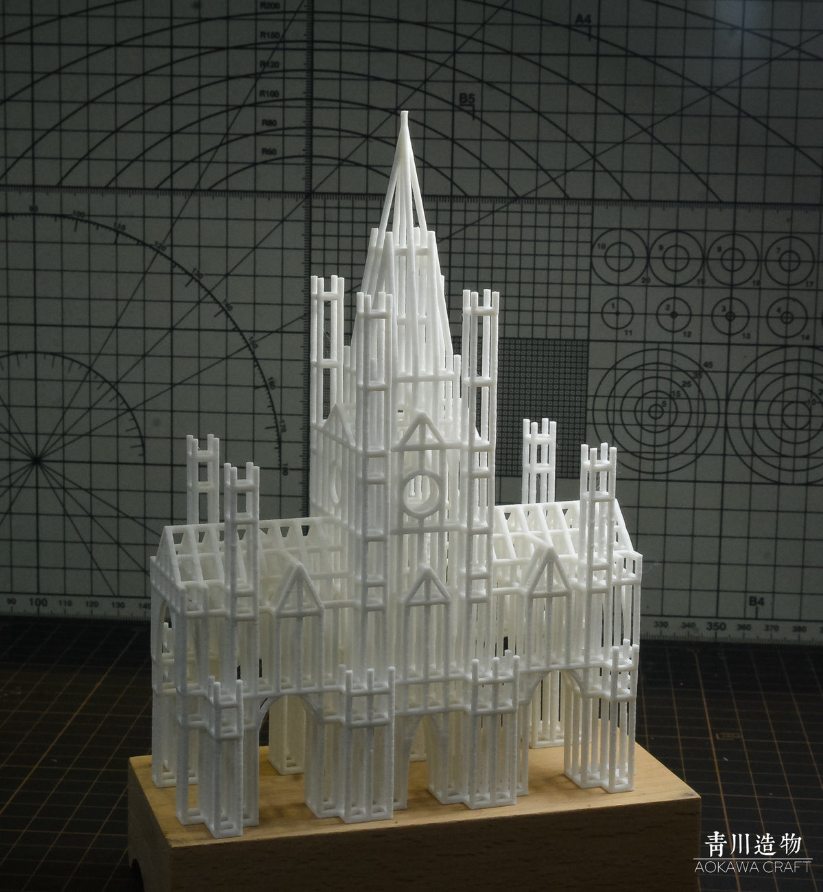 SSMODEL RHF020B/022B 1/L 1/M 1/S Minimalist European-Style Spired Castle Concept Ornament Miniature Factory Building Military Car Railroad Track Accessory Props Diorama Scenery — scale model kit