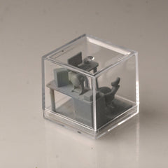 RHMG-151 1/L  Miniature Factory Building Military Car Railroad Track Accessory Props Diorama Scenery Private Personal desk