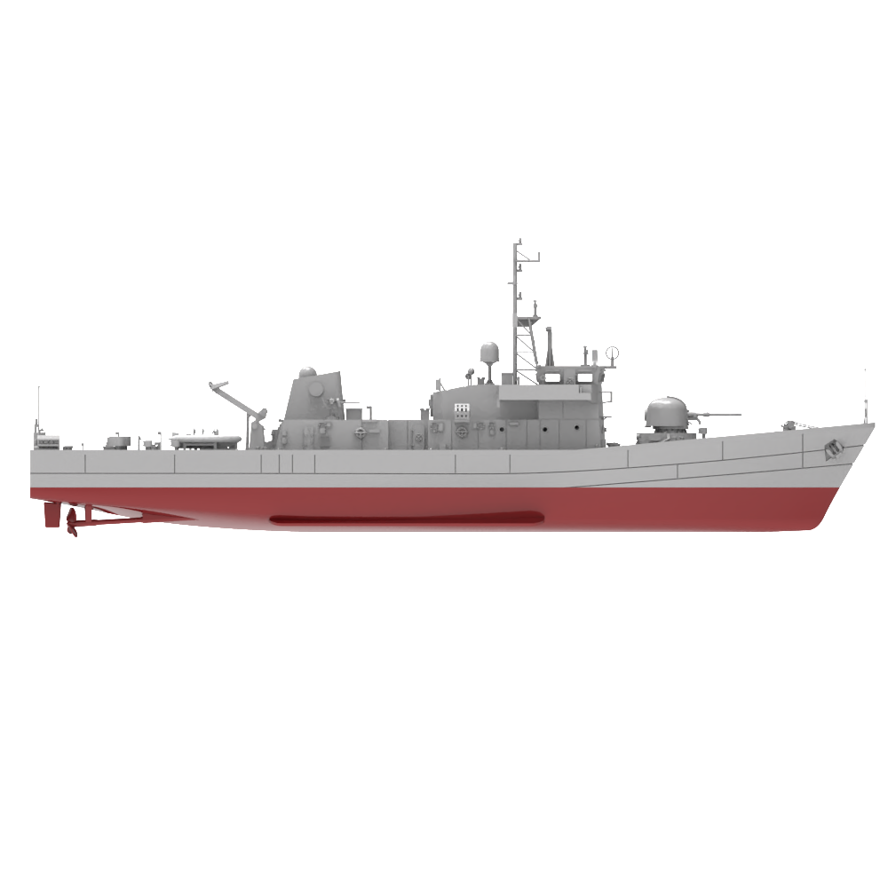 RHWS009S Greet Britannia Peacock Class Submarine Chaser LÉ Orla P41 Full Hull