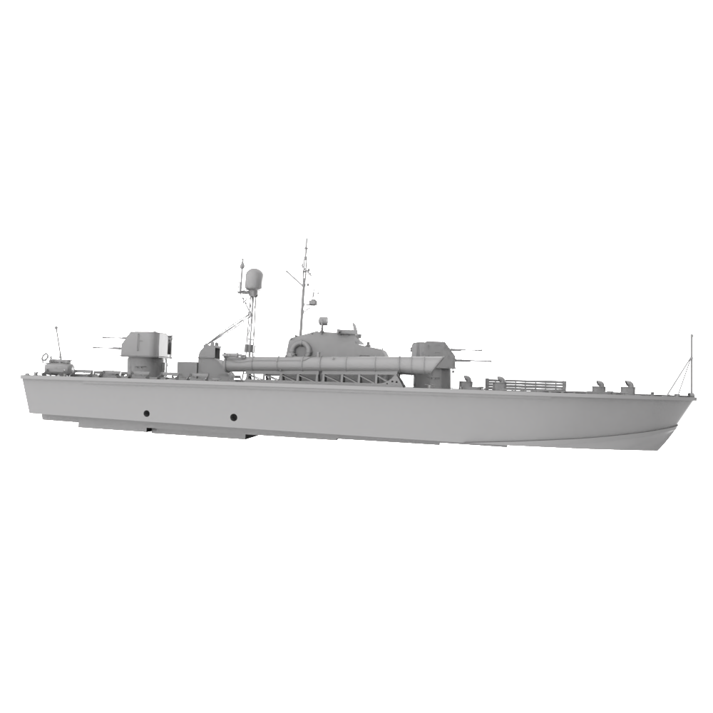 RHWS031   Military Model Kit Water Line Soviet Project 183 Motor Torpedo Boat