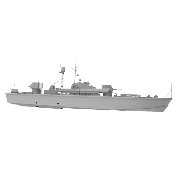 RHWS031   Military Model Kit Water Line Soviet Project 183 Motor Torpedo Boat