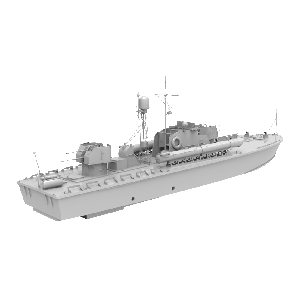 RHWS031   Military Model Kit Water Line Soviet Project 183 Motor Torpedo Boat Secondary image