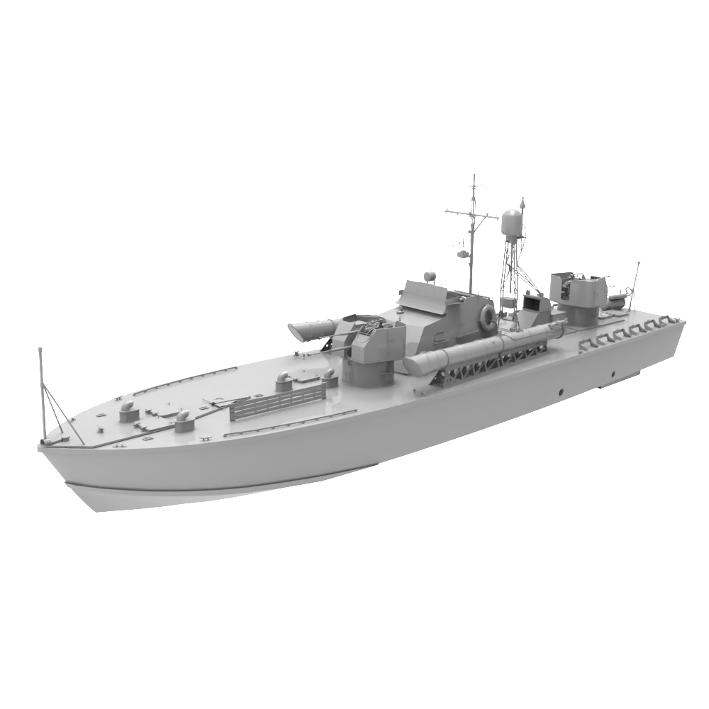 RHWS031   Military Model Kit Water Line Soviet Project 183 Motor Torpedo Boat Main image
