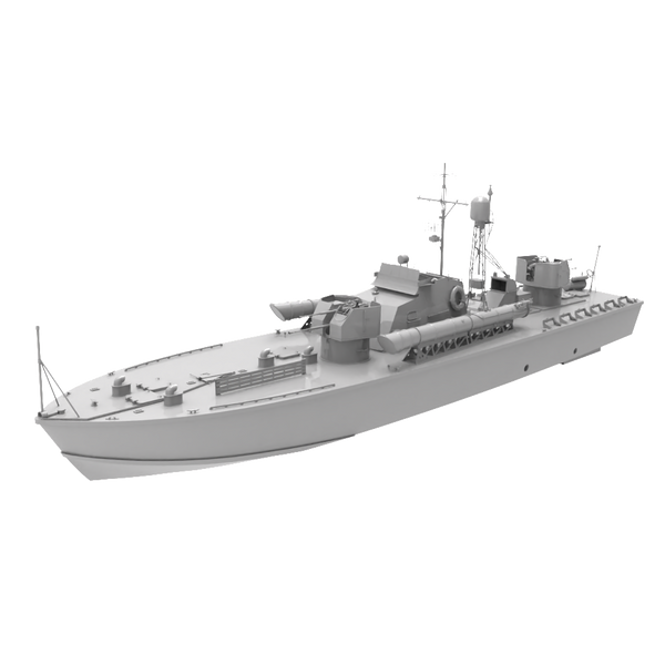 RHWS031   Military Model Kit Water Line Soviet Project 183 Motor Torpedo Boat