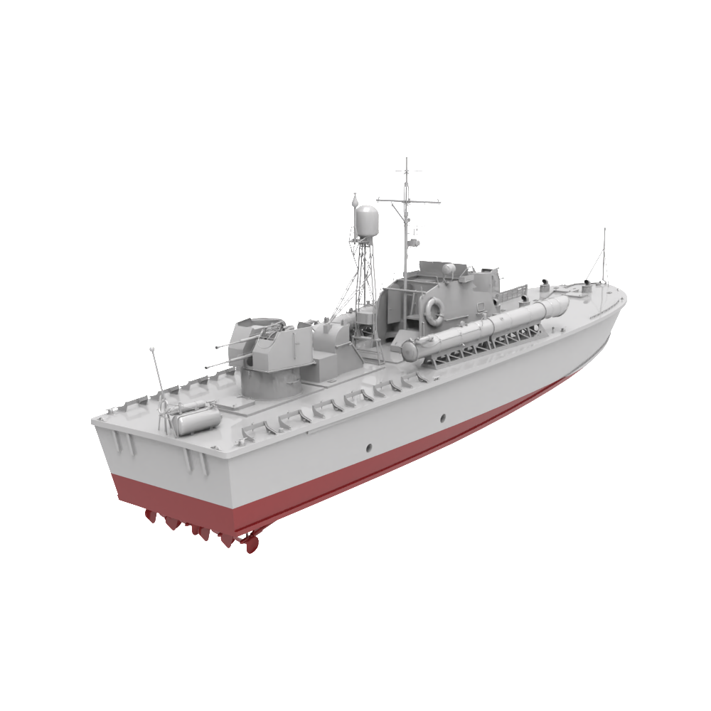 RHWS031S-A   Military Model Kit Full Hull Soviet Project 183 Motor Torpedo Boat