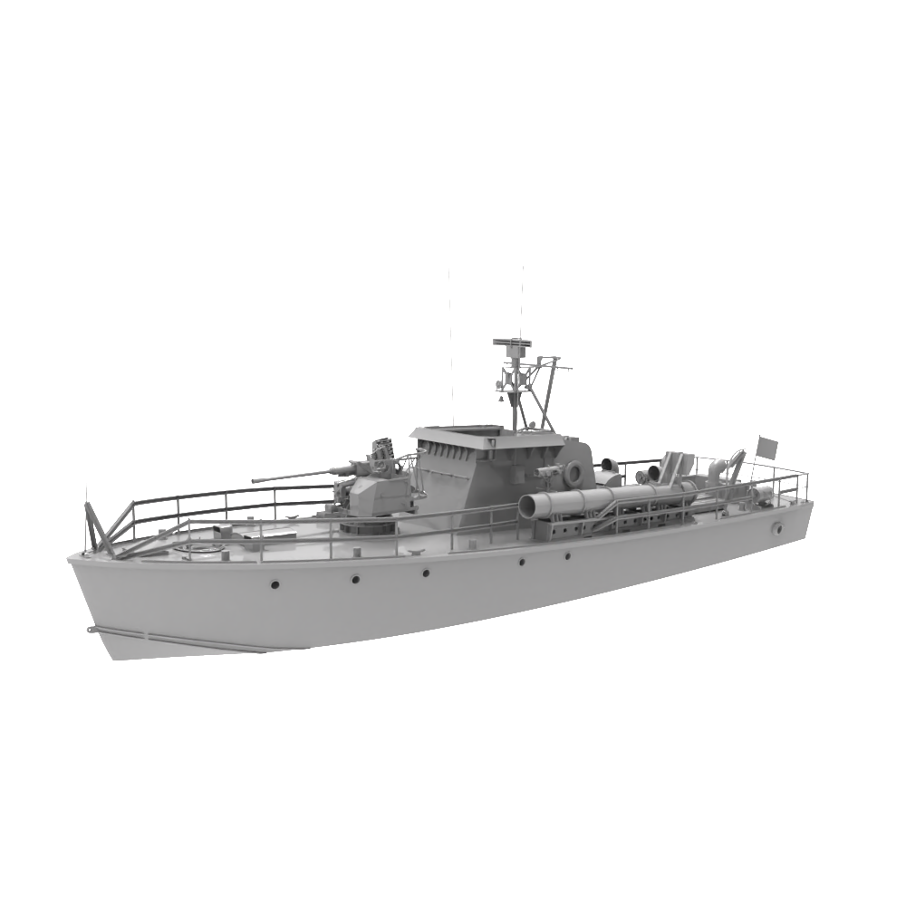 RHWS032-A  Military Model Kit Water Line British HMS Gay Archer Torpedo Boat
