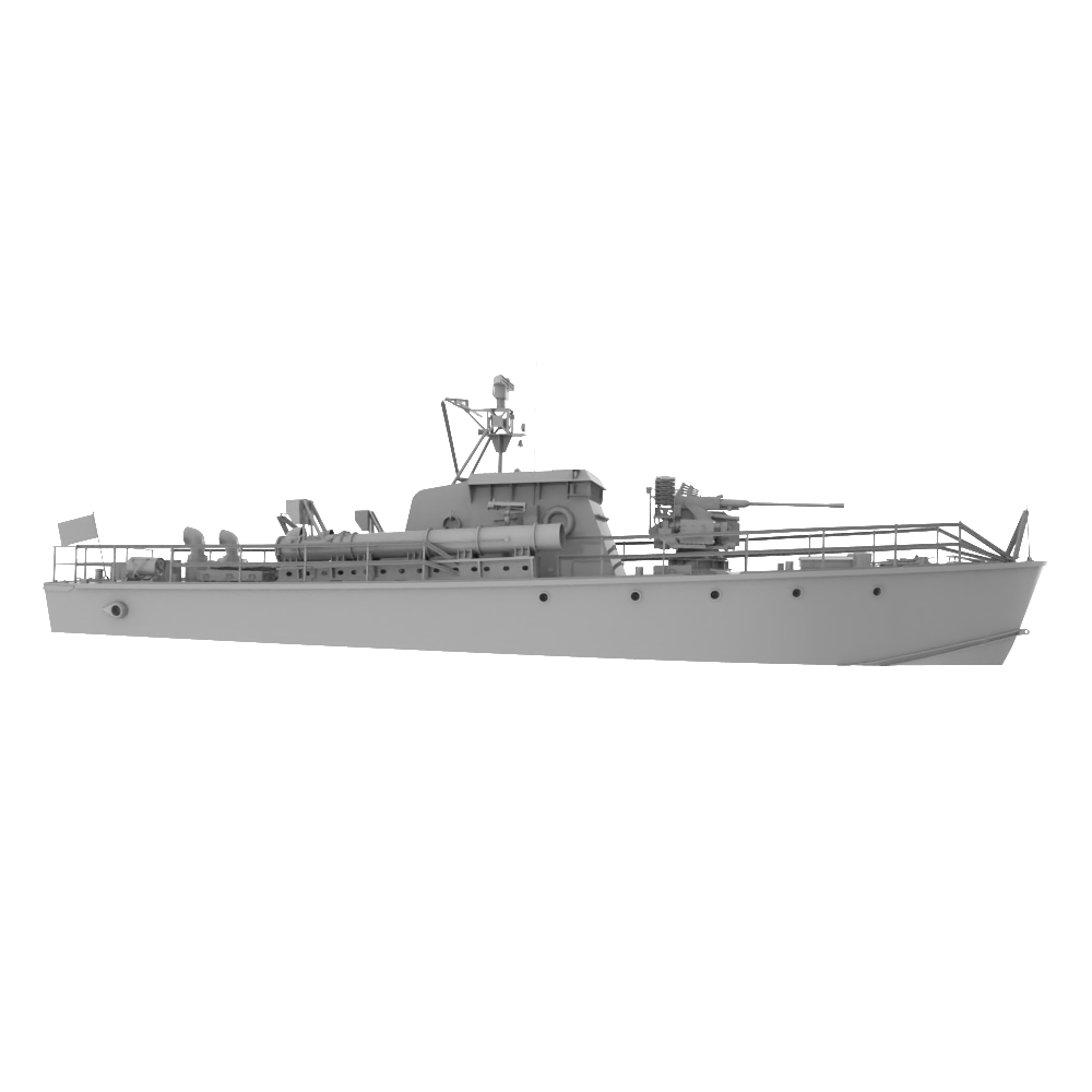 RHWS032-A  Military Model Kit Water Line British HMS Gay Archer Torpedo Boat