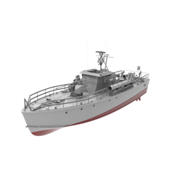 RHWS032S-A Military Model Kit Full Hull British HMS Gay Archer Torpedo Boat