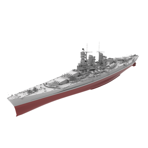 RHWS034S Military Model Kit Full Hull Italy Cristoforo Colombo Battleship