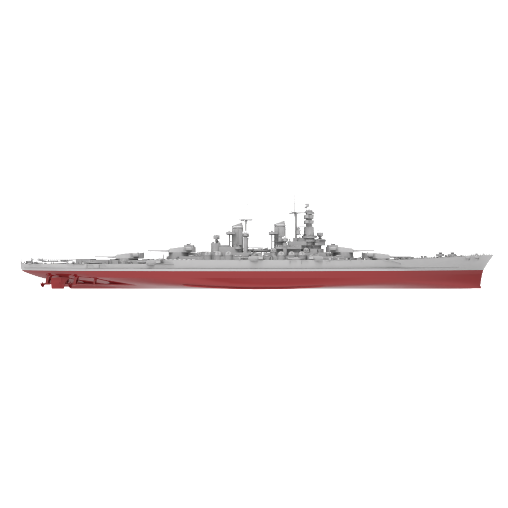 RHWS034S Military Model Kit Full Hull Italy Cristoforo Colombo Battleship — detail view 3