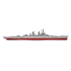 RHWS034S Military Model Kit Full Hull Italy Cristoforo Colombo Battleship