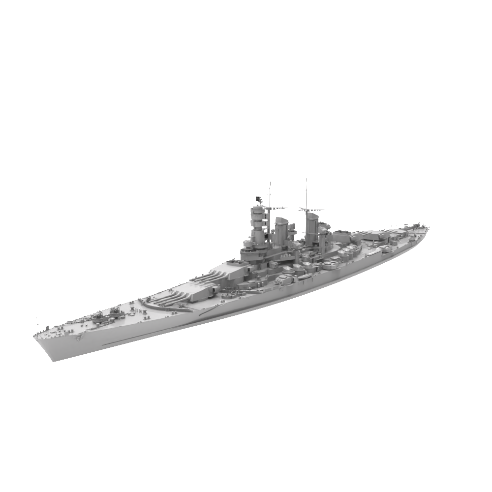 RHWS034 Military Model Kit Water Line Italy Cristoforo Colombo Battleship Secondary image