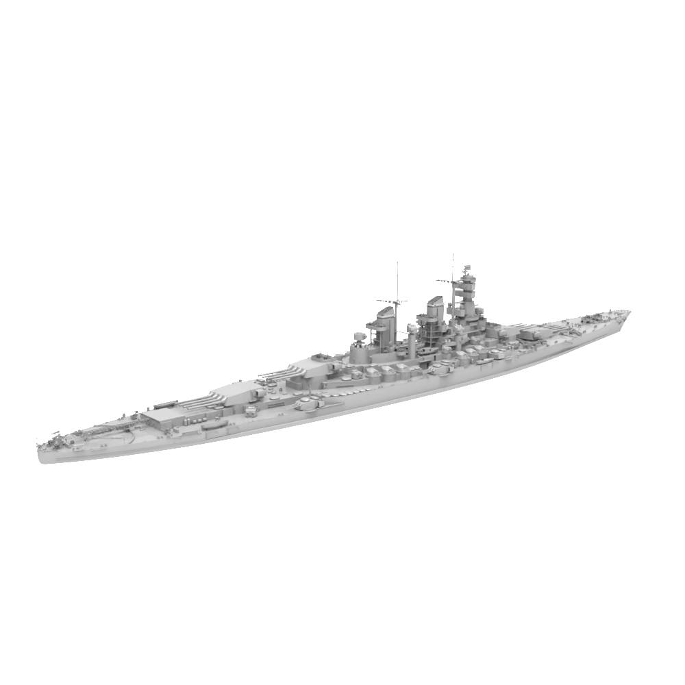 RHWS034 Military Model Kit Water Line Italy Cristoforo Colombo Battleship Main image