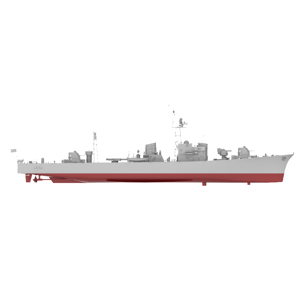 RHWS036S Military Model Kit Full Hull IJN Isuzu frigate — detail view 3