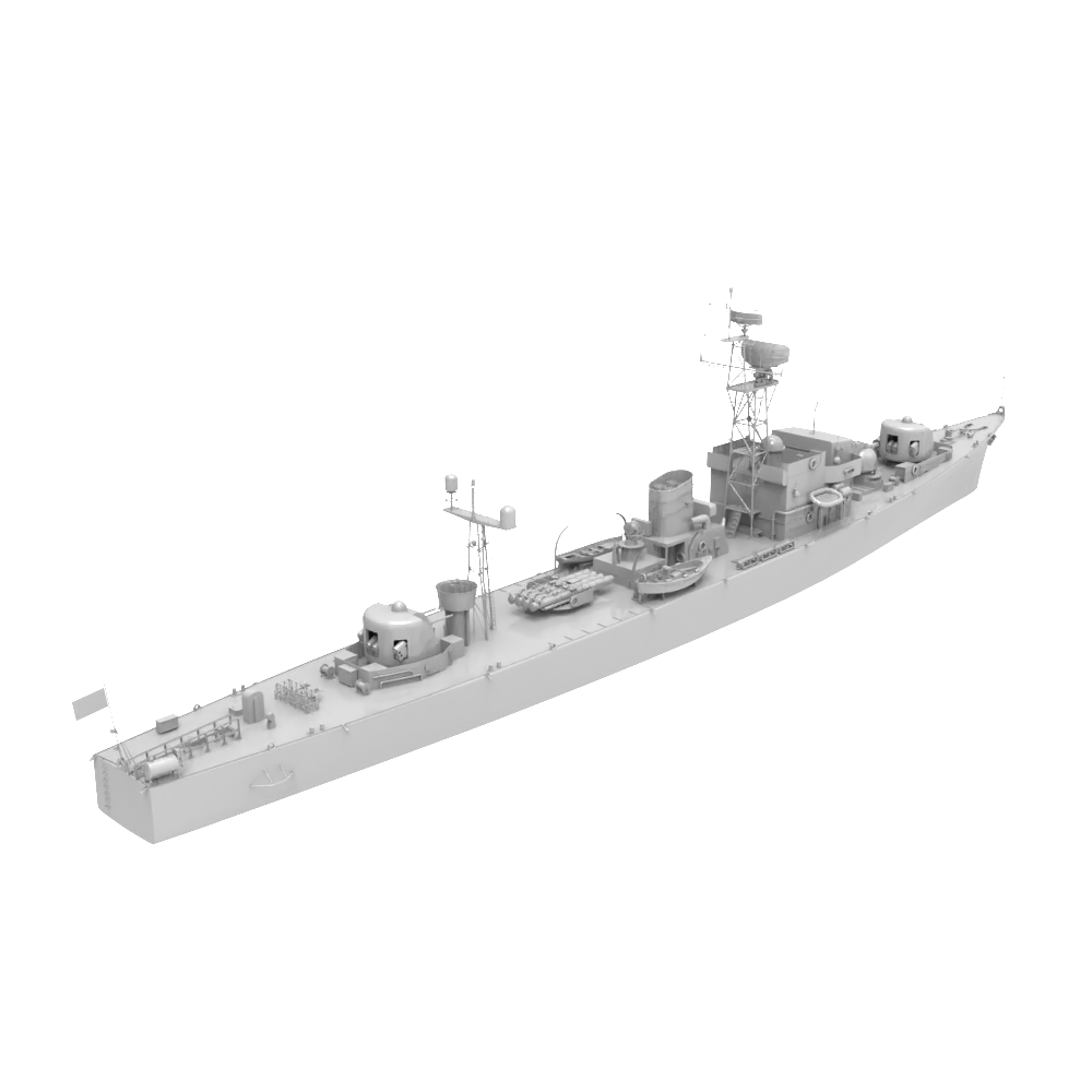 RHWS036 Military Model Kit Water Line IJN Isuzu frigate