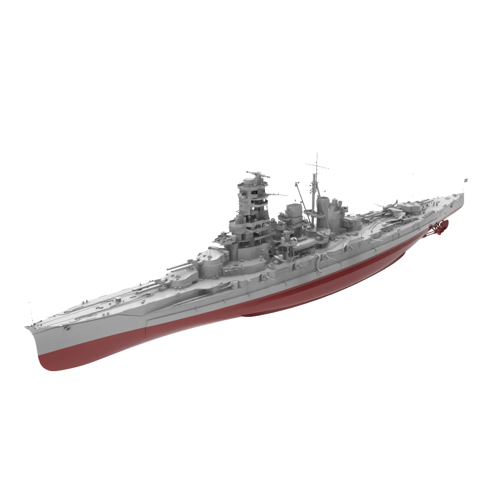 RHWS037S Military Model Kit Full Hull IJN Kirishima Battle Cruiser