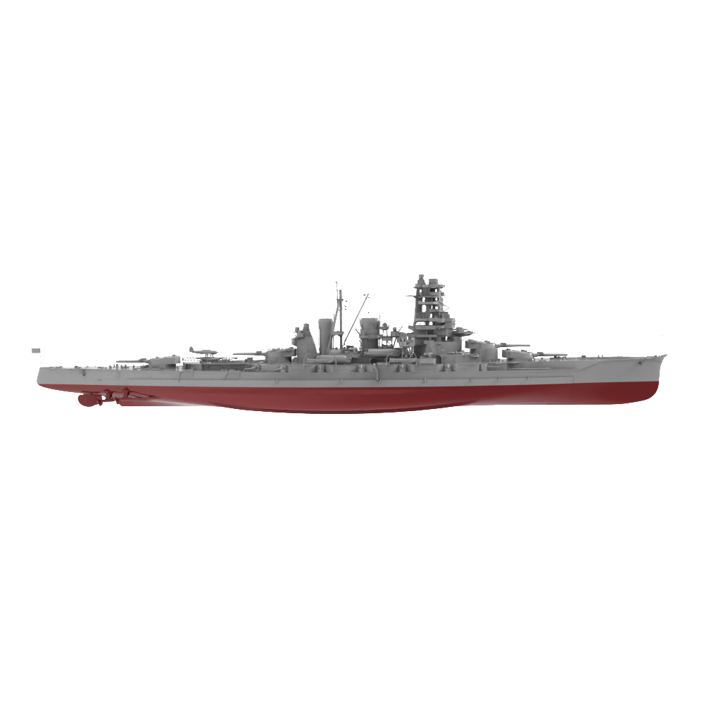 RHWS037S Military Model Kit Full Hull IJN Kirishima Battle Cruiser