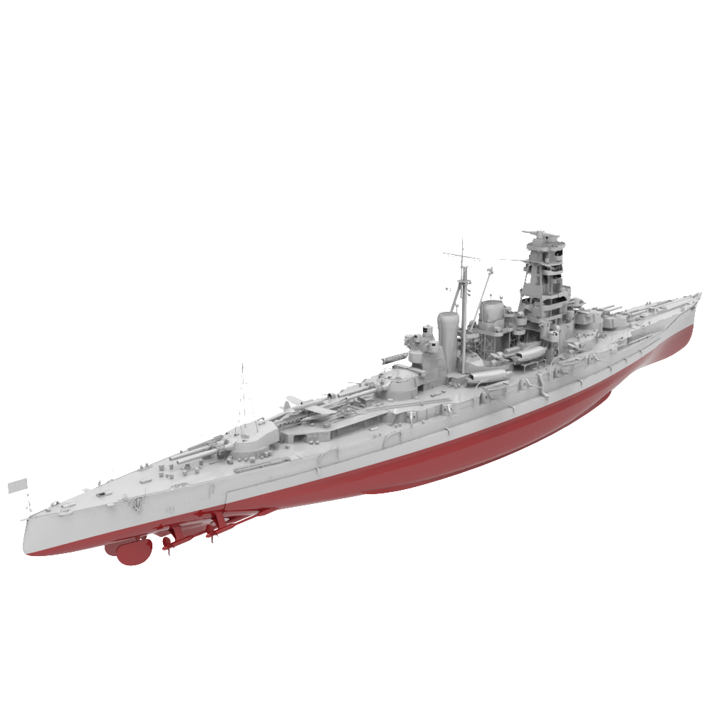 RHWS037S Military Model Kit Full Hull IJN Kirishima Battle Cruiser