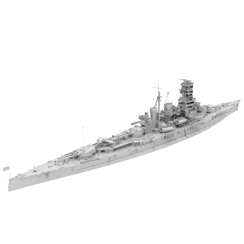 RHWS037 Military Model Kit Water Line IJN Kirishima Battle Cruiser