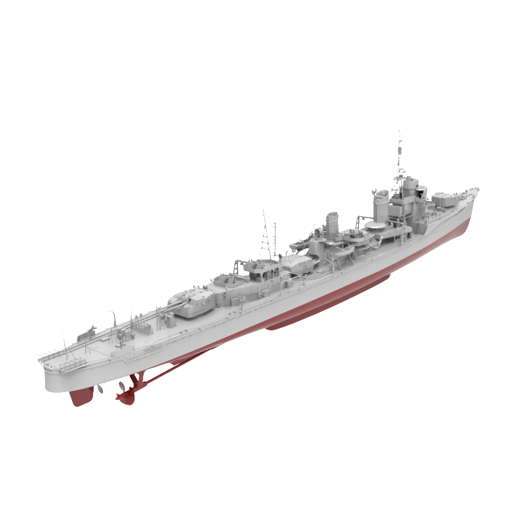 RHWS038S Military Model Kit Full HullIJN Yukikaze Destroyer