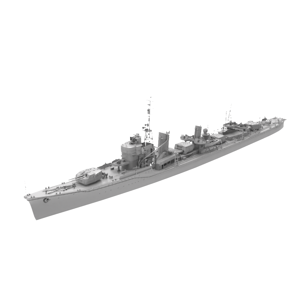 RHWS038 Military Model Kit Water LineIJN Yukikaze Destroyer — scale model kit
