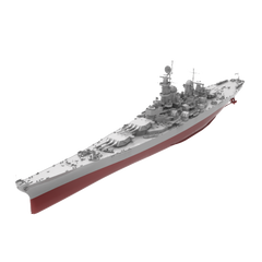 RHWS039S  Military Model Kit Full HullUSS Iowa BB-61