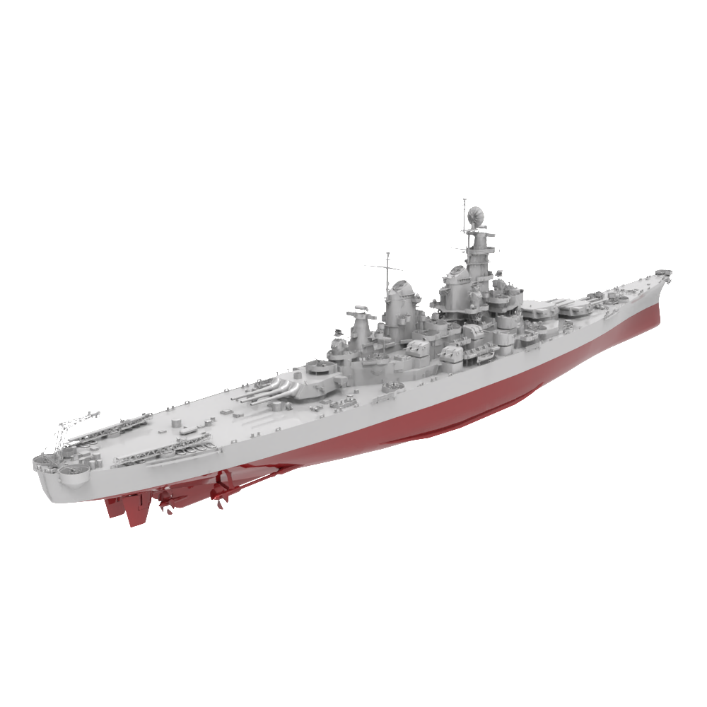 RHWS039S  Military Model Kit Full HullUSS Iowa BB-61