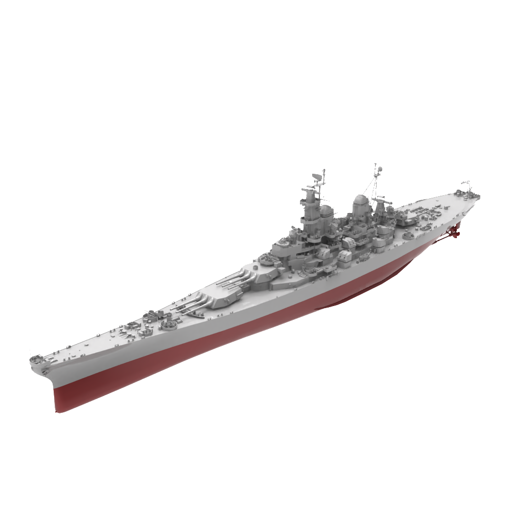 RHWS040S  Military Model Kit Full HullUSS Missouri Battleship