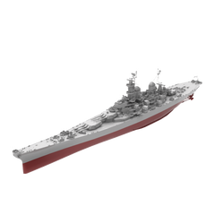 RHWS040S  Military Model Kit Full HullUSS Missouri Battleship