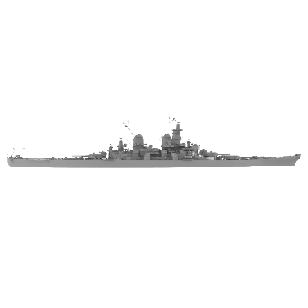 RHWS040 Military Model Kit Water LineUSS Missouri Battleship