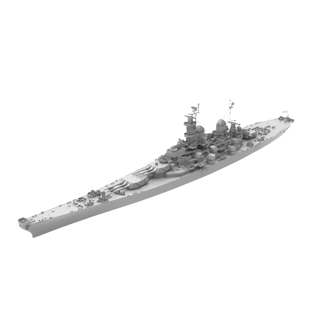 RHWS040 Military Model Kit Water LineUSS Missouri Battleship