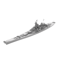 RHWS040 Military Model Kit Water LineUSS Missouri Battleship