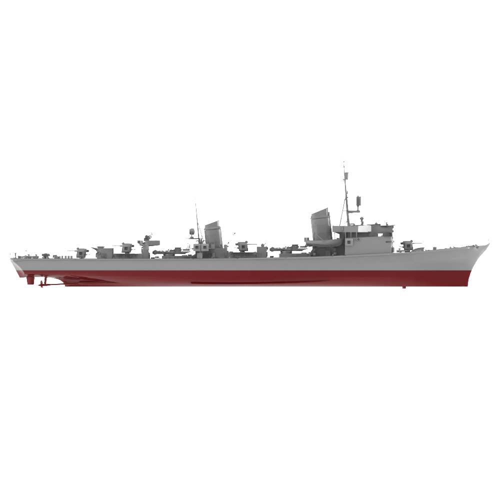 RHWS046S Military Model Kit Full HullGerman T-22 destroyer hull