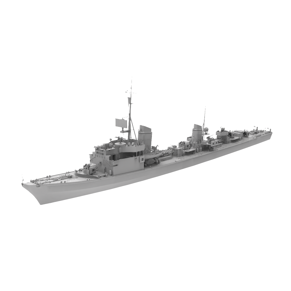 RHWS046  Military Model Kit Water hull LineGerman T-22 destroyer