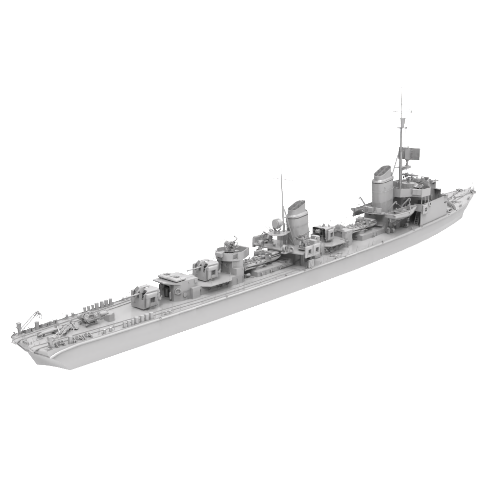 RHWS046  Military Model Kit Water hull LineGerman T-22 destroyer Main image