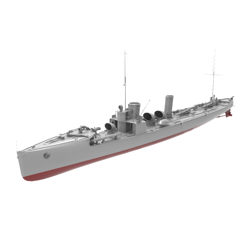 RHWS047S Military Model Kit Full HullGerman V-25 destroyer