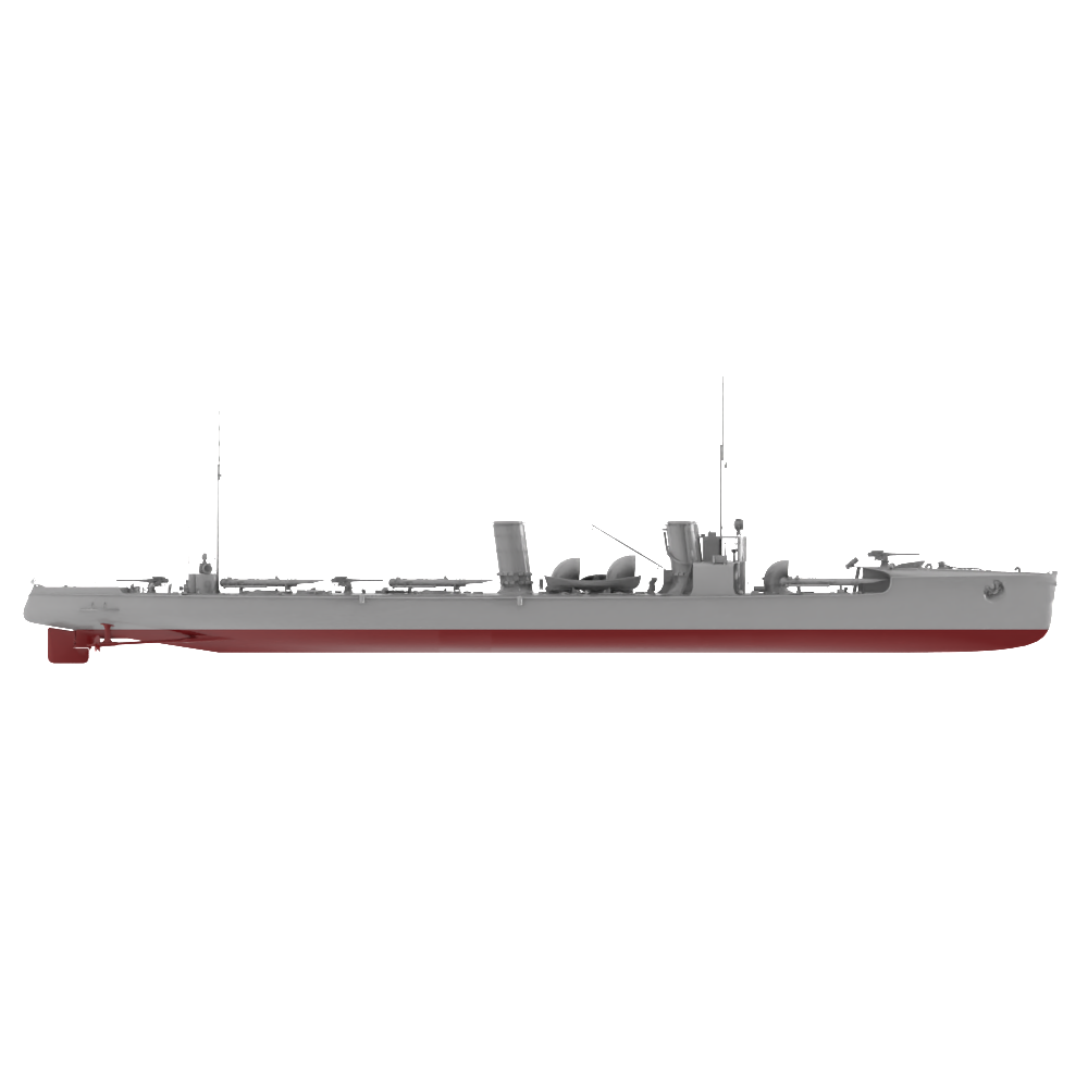 RHWS047S Military Model Kit Full HullGerman V-25 destroyer
