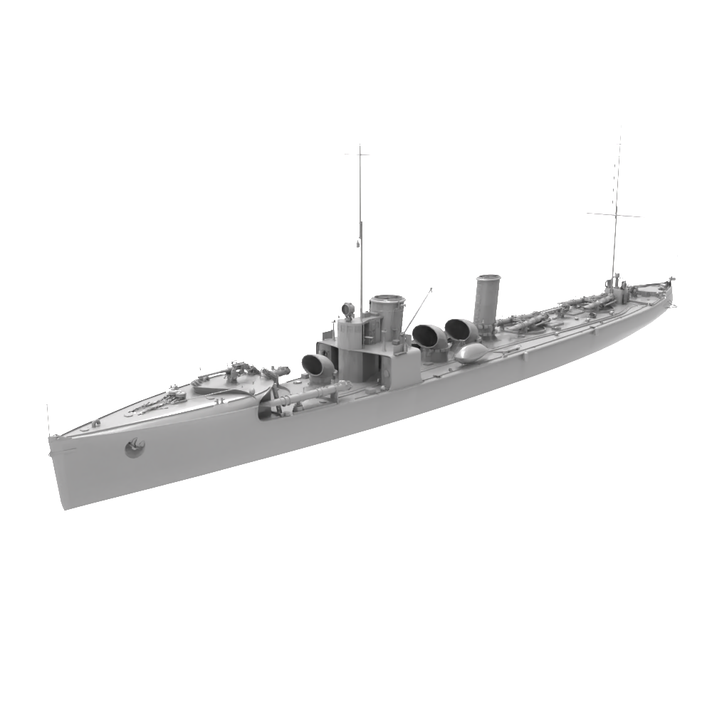 RHWS047 Military Model Kit Water Line German V-25 destroyer